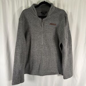 Simply Southern 1/4 Zip Jacket Men's Small Grey Fleece Lined Long Sleeve
